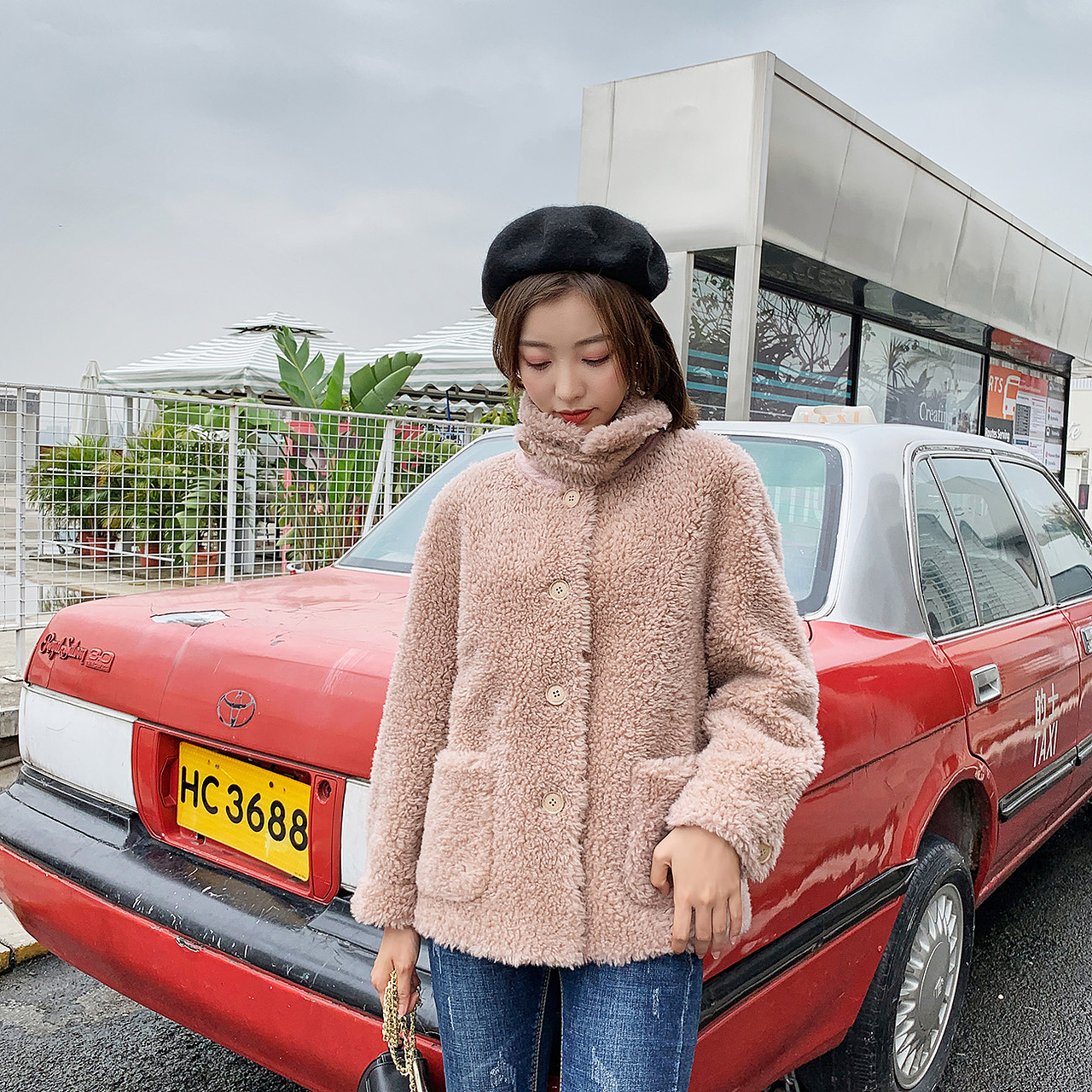 广州摄影公司毛呢外套模特拼拍 淘宝服装拍图 摄影基地