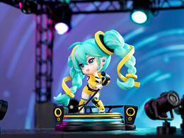 初音未來(lái)光絢之下Q版手辦產(chǎn)品攝影