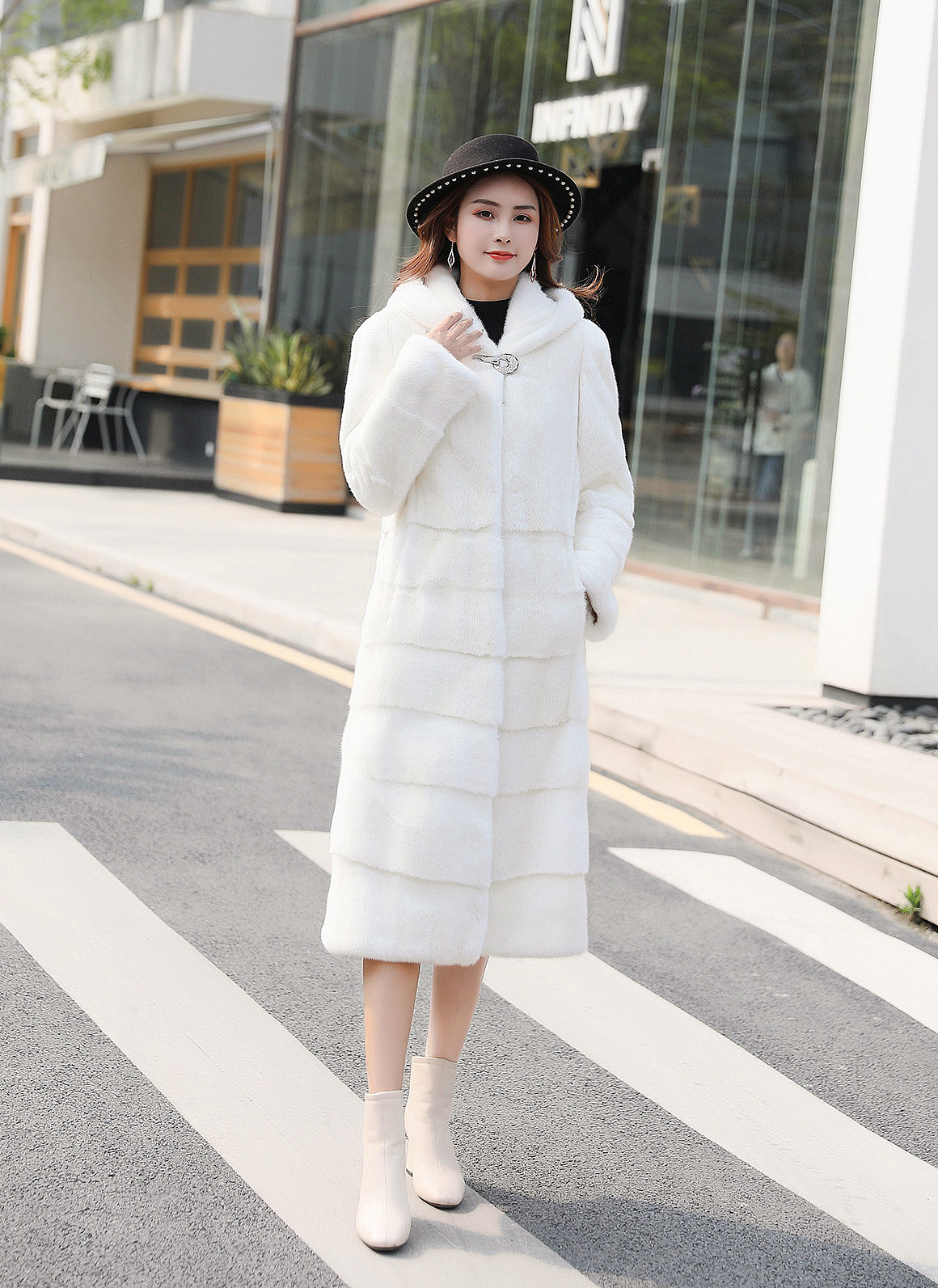 广州摄影公司 貂皮大衣皮草外套模特拼拍 短视频拍摄