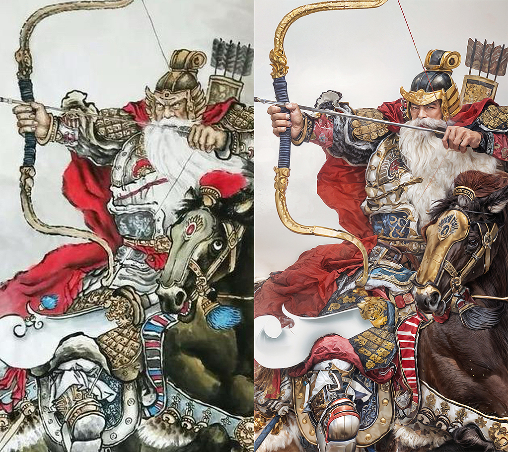 AI还原三国时期的蜀汉五虎上将