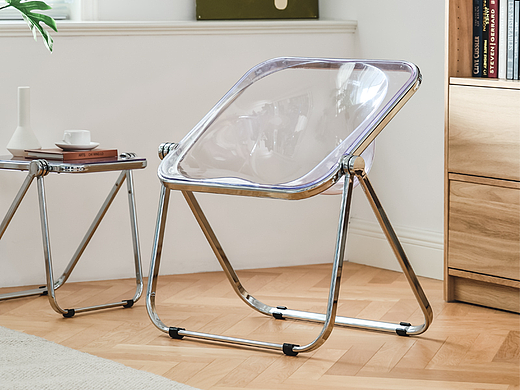 电镀亚克力折叠椅（个人主页-ZNzA1NzUzODA=） - 产品摄影 - 站酷设计师展昭弟弟原创素材 - 站酷ZCOOL