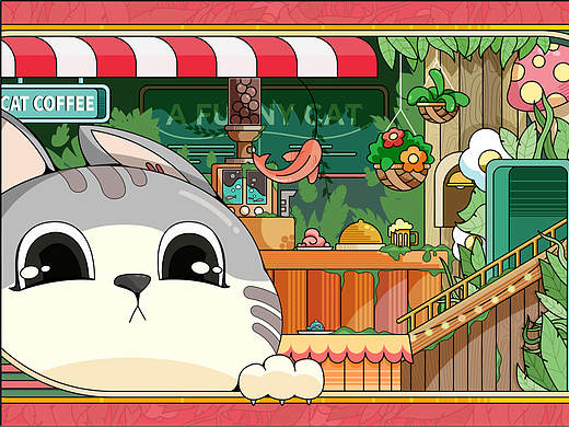 唯有猫咪，可以解忧（个人主页-ZNzA1NzU4MTI=） - 商业插画 - 站酷设计师顾栀原创素材 - 站酷ZCOOL