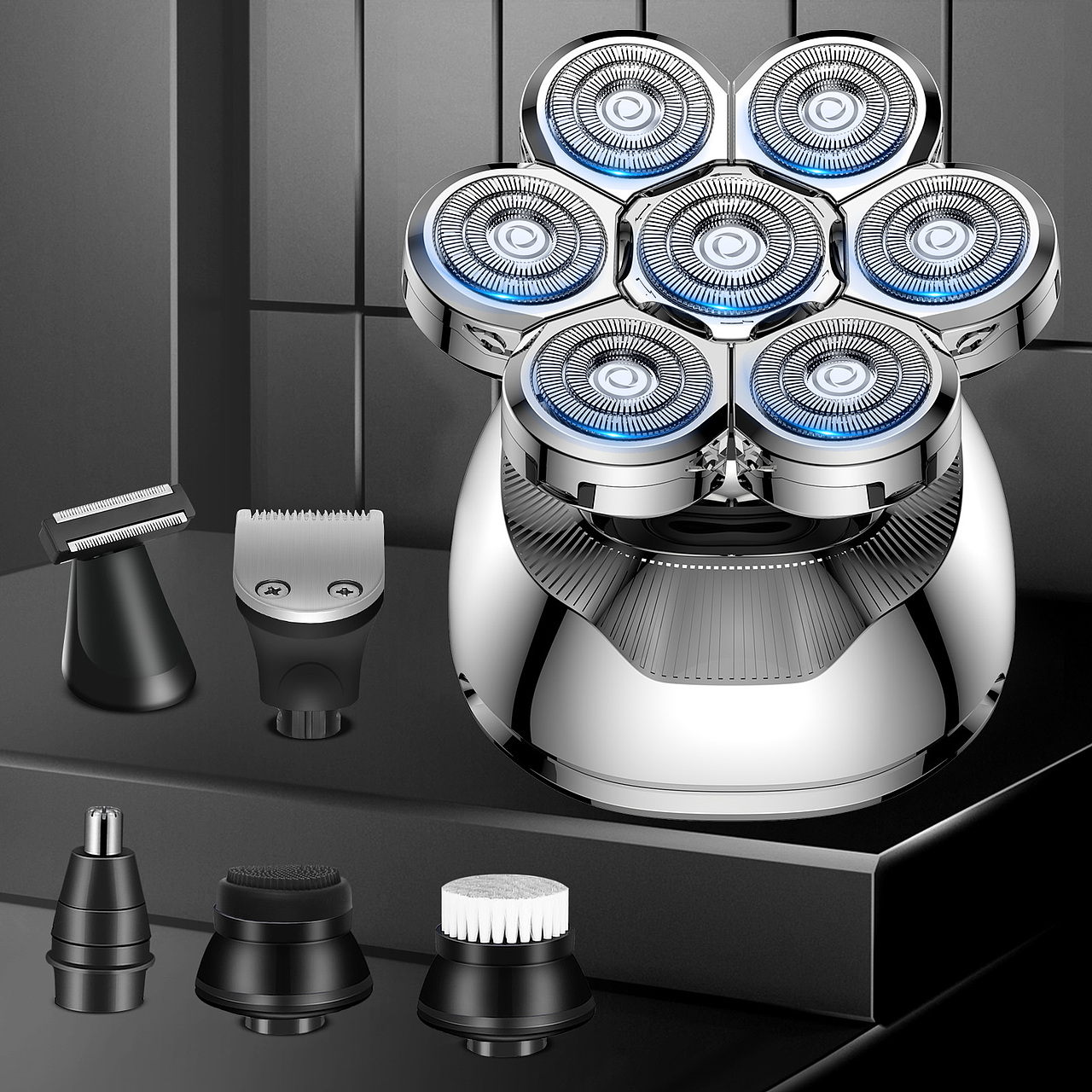 亚马逊剃须刀主图A+渲染设计