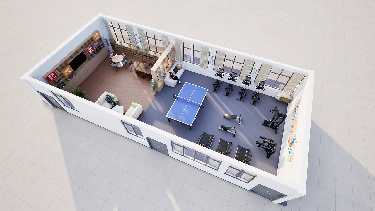 工会活动室（图ZMzc4NzY2MTEy） - 展陈设计 - 站酷设计师DCINDESIGN原创素材 - 站酷ZCOOL