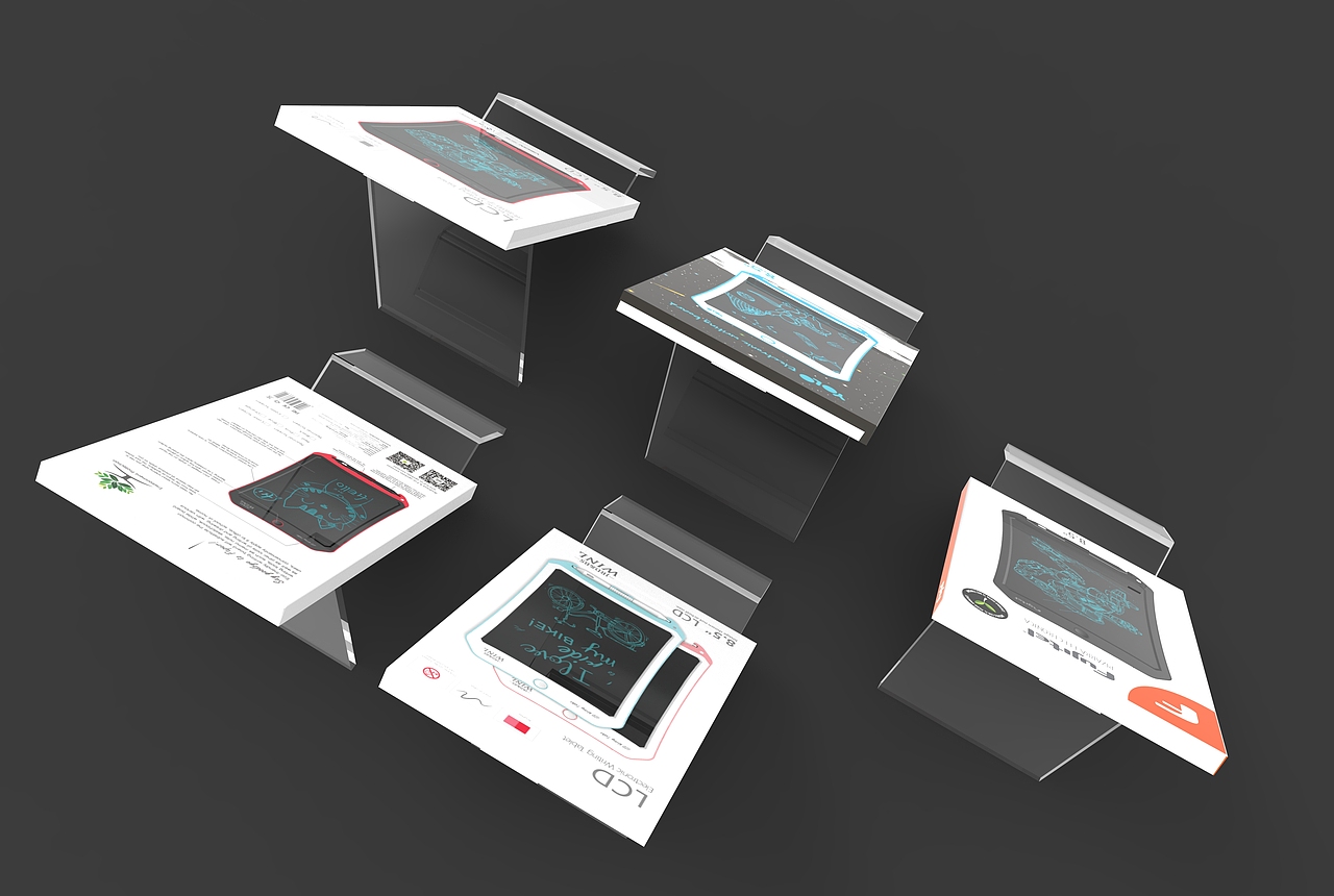 各类落地包装实物效果图