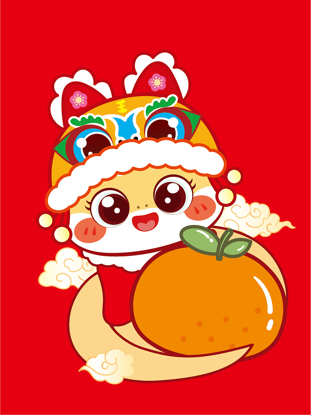 蛇年新年插画卡通可爱（图ZMzc4Nzc2NzQ0） - 商业插画 - 站酷设计师阿茹生肖IP原创素材 - 站酷ZCOOL