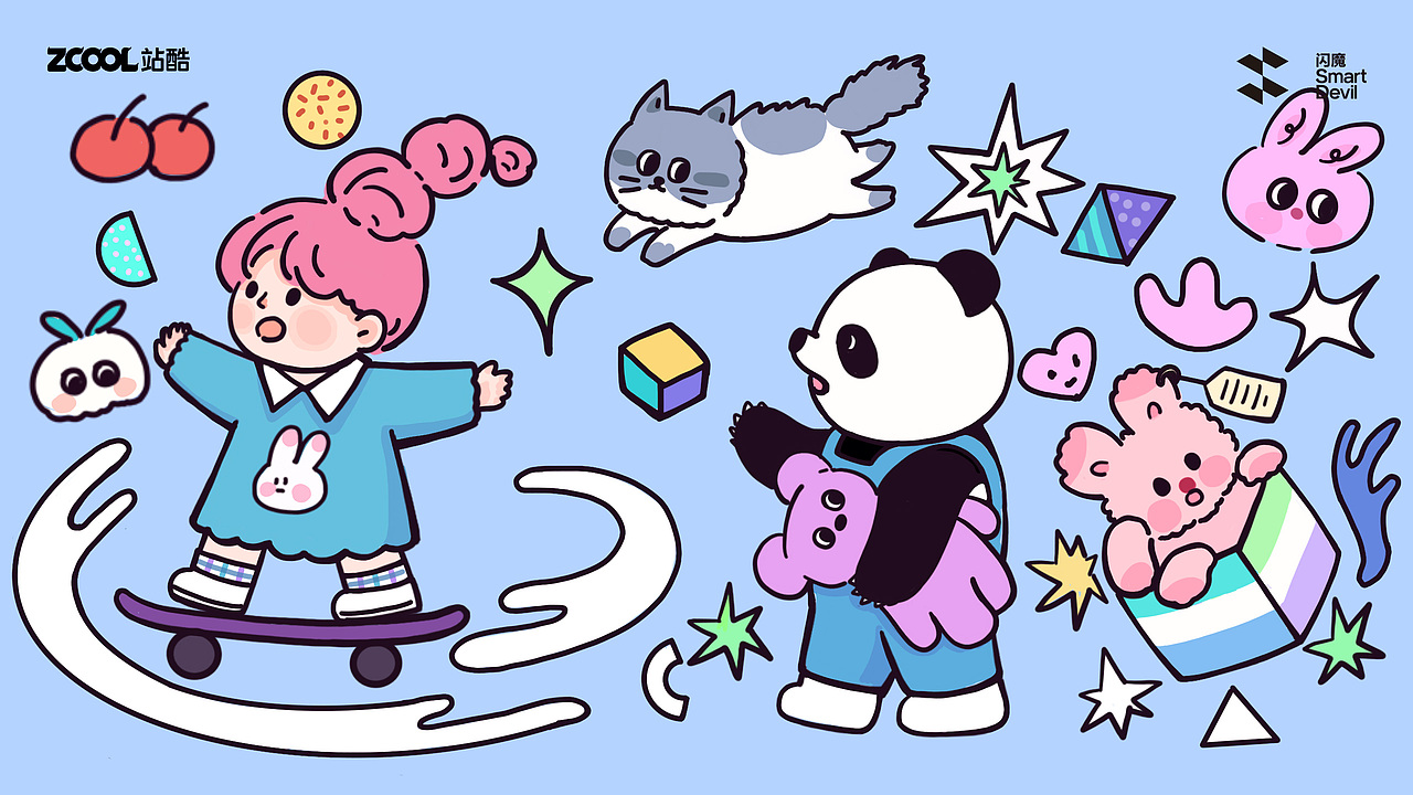 生活中的有趣事件（图ZMzc4ODAwMzI0） - 商业插画 - 站酷设计师桃FMC原创素材 - 站酷ZCOOL