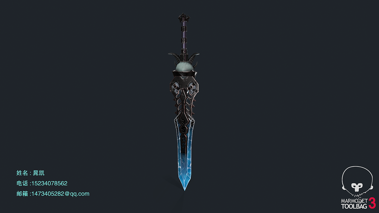 臨摹作品_《魔獸世界》墮落王子之刃PBR流程3D模型（圖ZMzc4ODAwNzEy） - 產(chǎn)品 - 站酷設(shè)計(jì)師望繁星原創(chuàng)素材 - 站酷ZCOOL