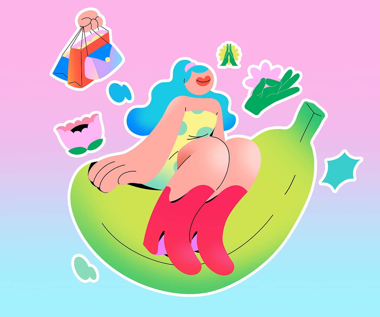 都市隶人的日常（图ZMzc4ODAzNDMy） - 商业插画 - 站酷设计师allbluesonic原创素材 - 站酷ZCOOL