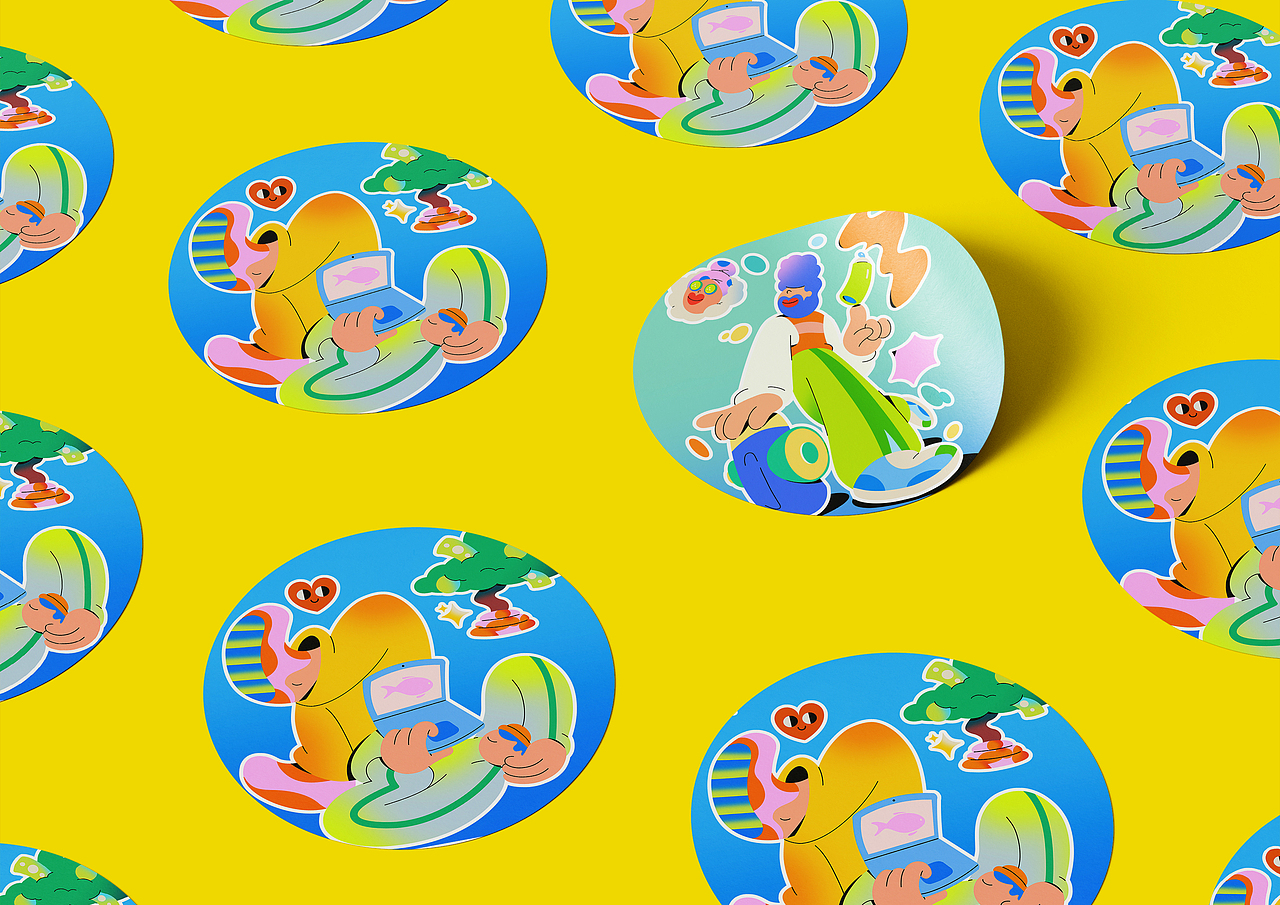 都市隶人的日常（图ZMzc4ODAzNDU2） - 商业插画 - 站酷设计师allbluesonic原创素材 - 站酷ZCOOL