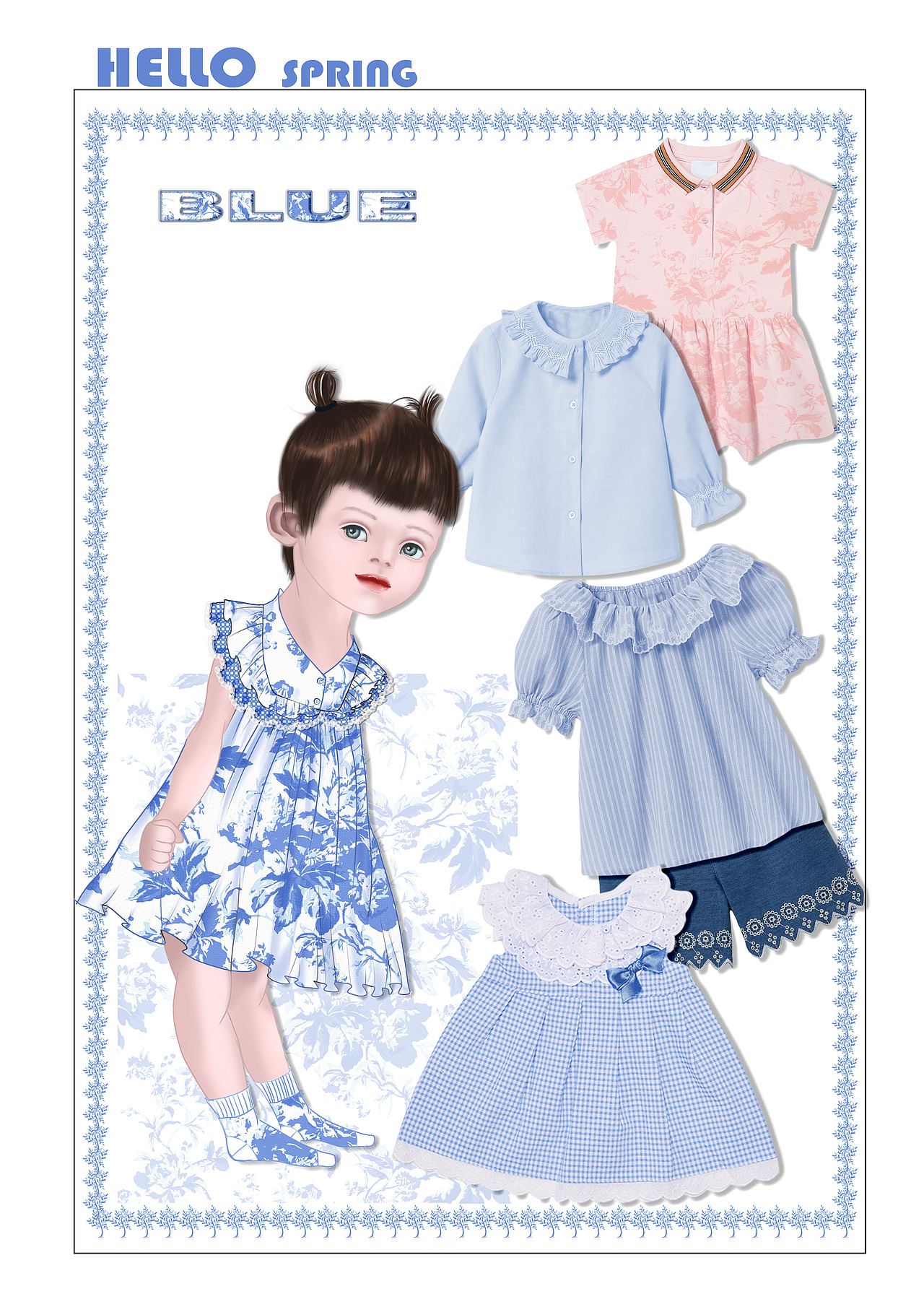 手绘童装设计,平面图案设计,服装商品企划（图ZMzc4ODAyODU2） - 儿童服饰 - 站酷设计师50度造物谱原创素材 - 站酷ZCOOL