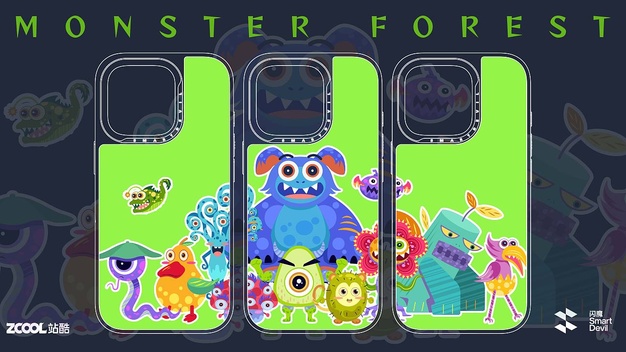 怪兽森林（图ZMzc4ODA1OTQ4） - 商业插画 - 站酷设计师暴躁大王ZZT原创素材 - 站酷ZCOOL