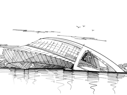 深圳建筑手绘 