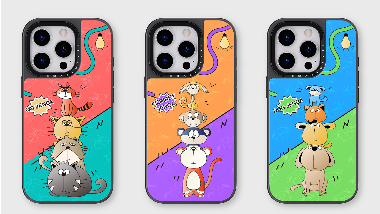 动物叠叠乐-ANIMAL JENGA（图ZMzc4ODQ5MjYw） - 商业插画 - 站酷设计师小白吃饱饱原创素材 - 站酷ZCOOL