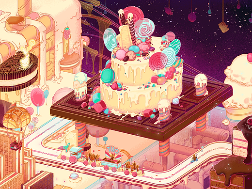 《姜饼人城堡》（个人主页-ZNzA1ODc5NjA=） - 商业插画 - 站酷设计师啊拓拓拓原创素材 - 站酷ZCOOL