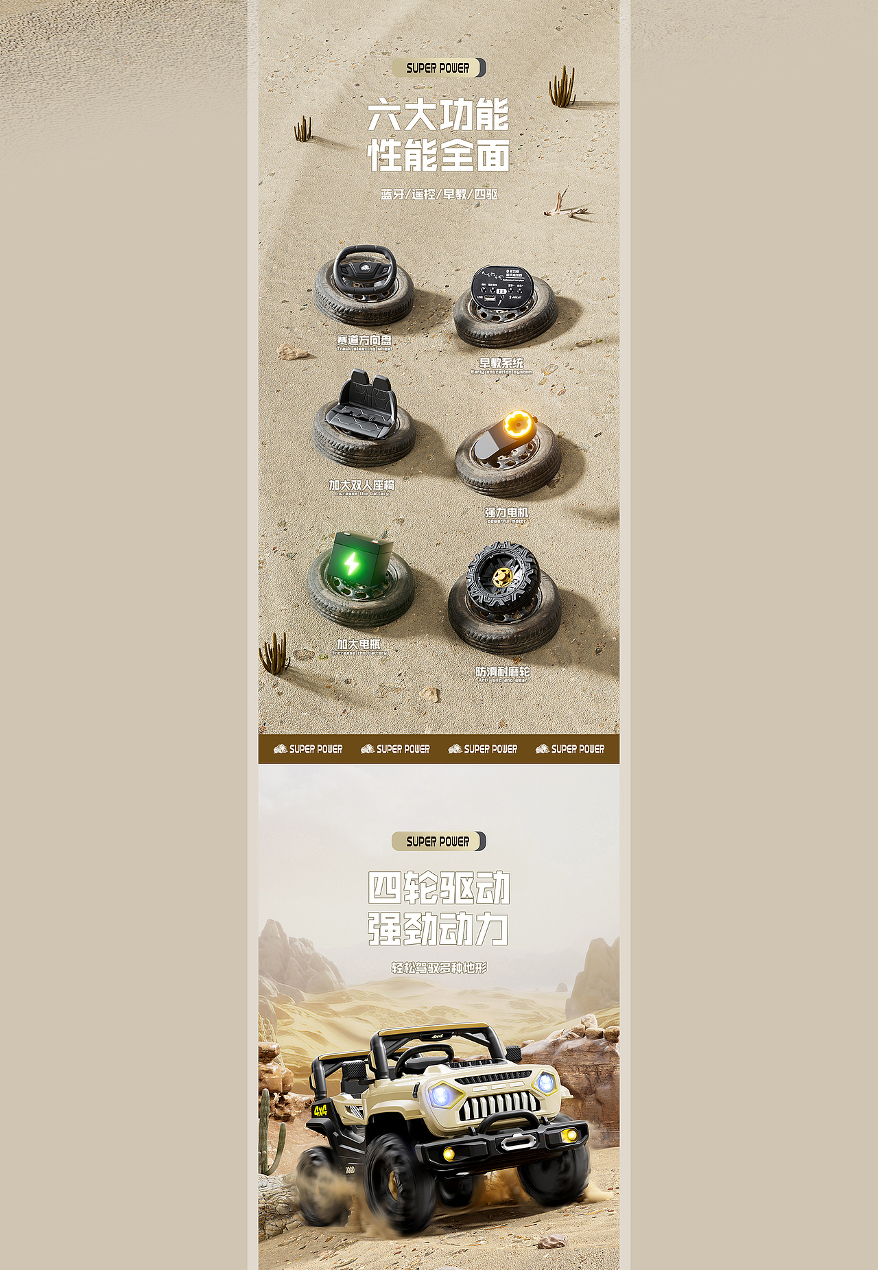 儿童越野车详情页策划X1