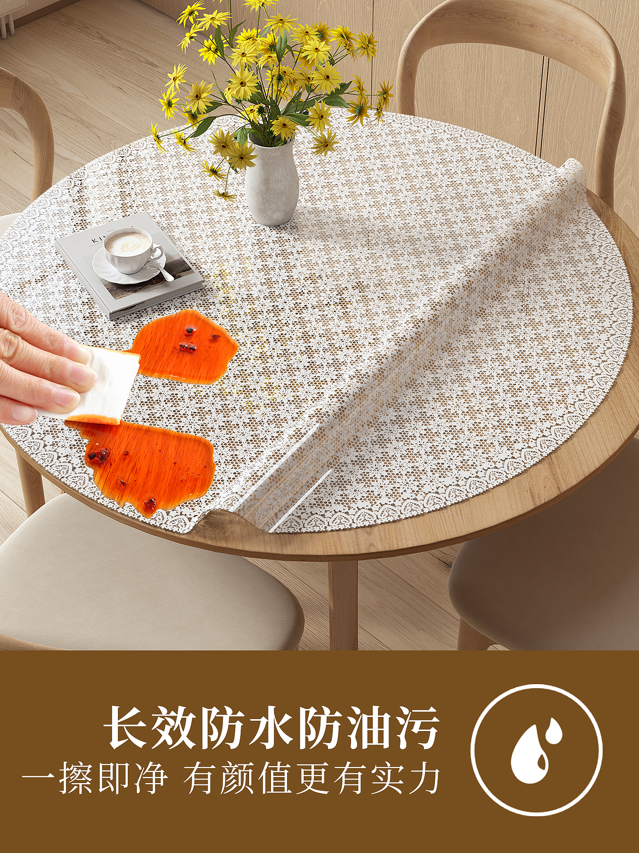 复古风蕾丝圆桌桌垫-详情主图SKU