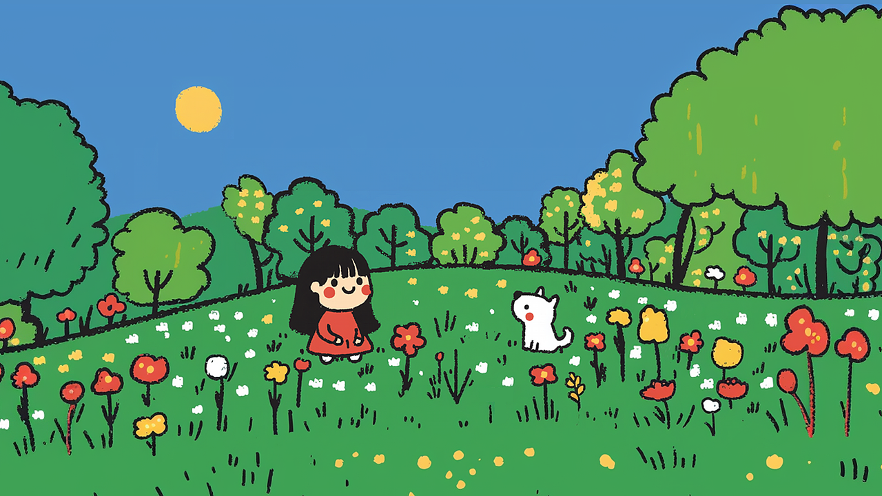 小狗在守护着什么