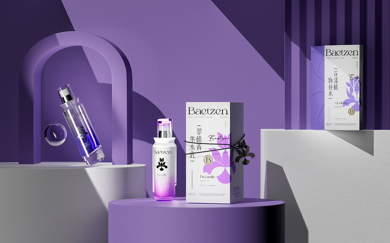 百岑Baetzen护肤品 | 品牌包装全案（图ZMzc4OTA4MzU2） - 包装 - 站酷设计师颜汐_YXCTEAM原创素材 - 站酷ZCOOL