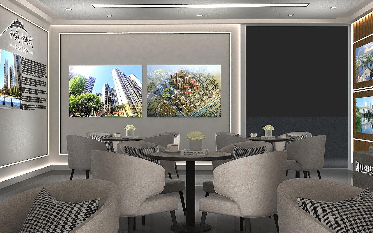 和盛户外地产展位设计3D效果图