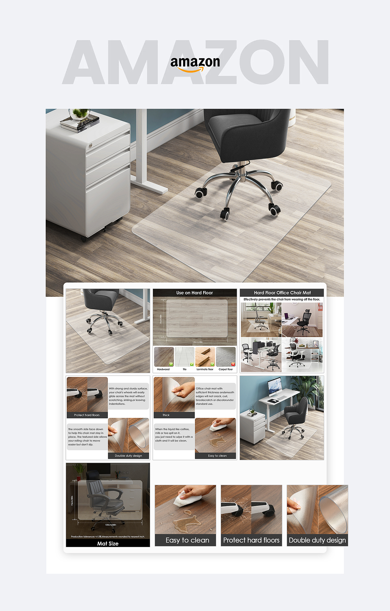 办公椅透明地垫--亚马逊主图（图ZMzc4OTMxODI0） - 电商 - 站酷设计师梦珠原创素材 - 站酷ZCOOL