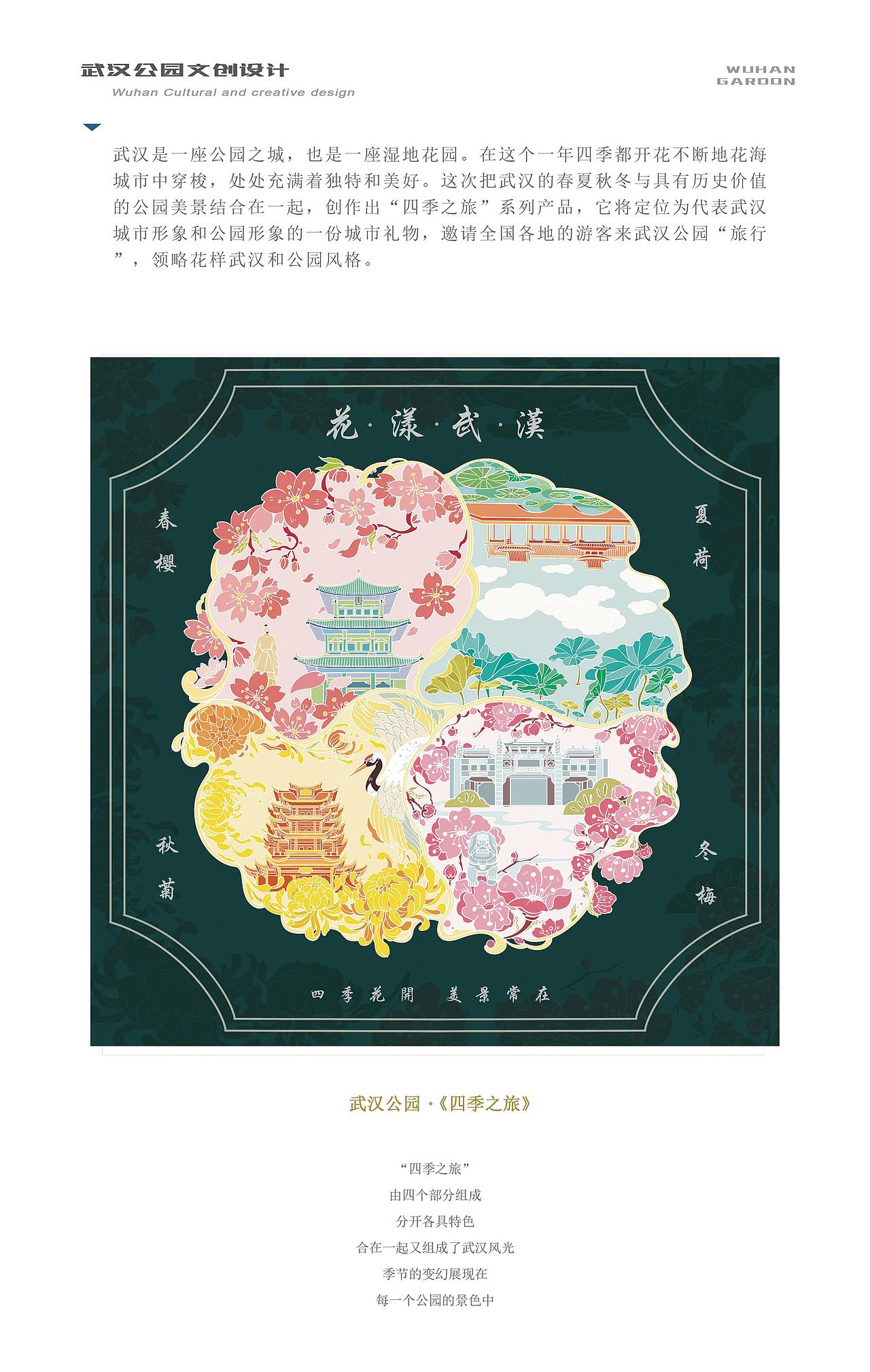 武汉公园文创比赛作品《四季之旅》