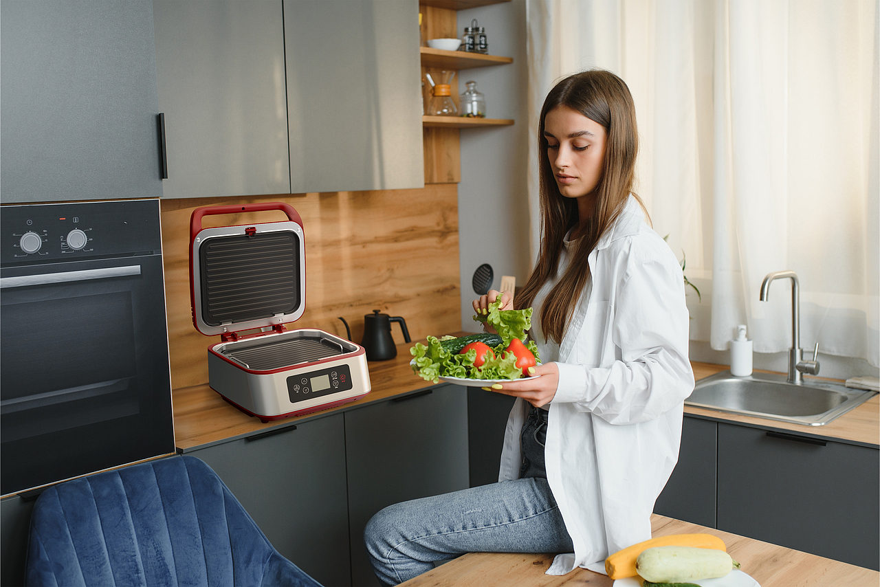 煎烤一体机-场景合成渲染