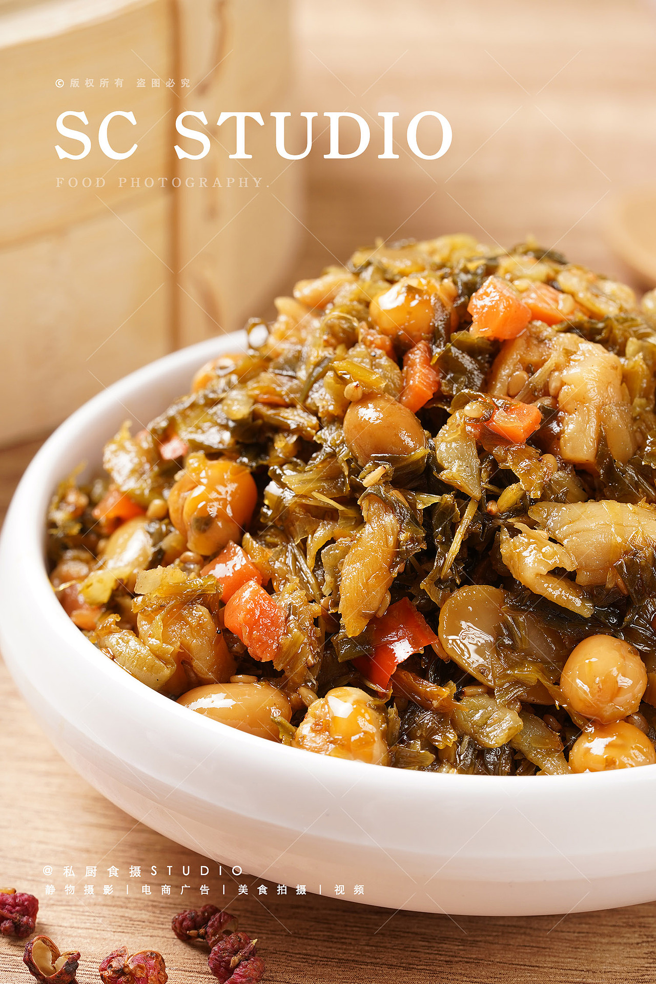 武汉美食拍摄酒店餐饮外卖图片视频拍摄 腌萝卜外婆菜（图ZMzc4OTQ4NTQ4） - 美食摄影 - 站酷设计师私厨食摄STUDIO原创素材 - 站酷ZCOOL