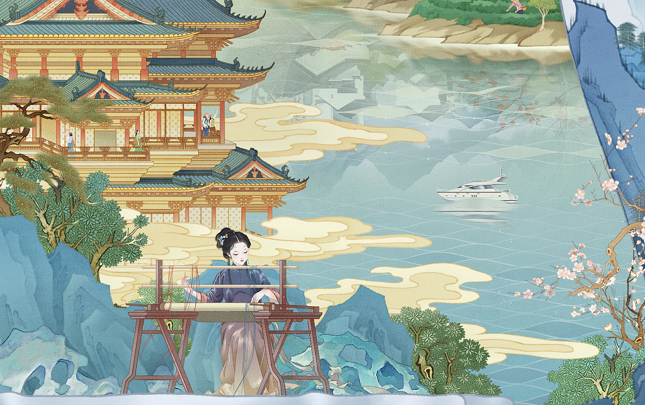 人民日报｜我的宝藏家乡｜江西（图ZMzc4OTYwMjU2） - 艺术插画 - 站酷设计师特浓TN原创素材 - 站酷ZCOOL