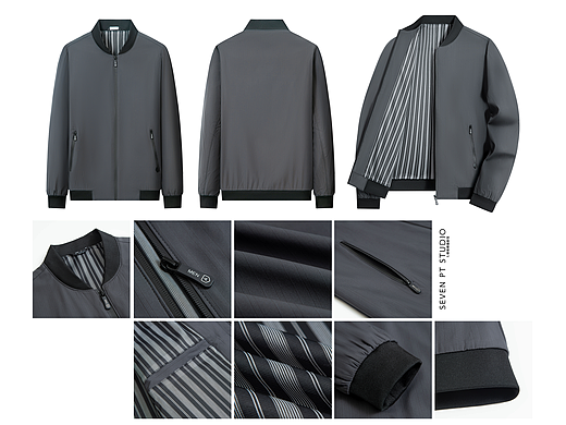服装平铺 白底图 拍摄展示 / 夹克（个人主页-ZNzA2MDI0Mjg=） - 产品摄影 - 站酷设计师李员外三百斤原创素材 - 站酷ZCOOL