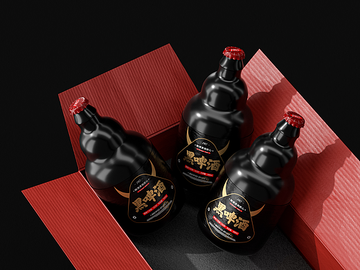 Brewed Stout·醇厚黑啤包装设计