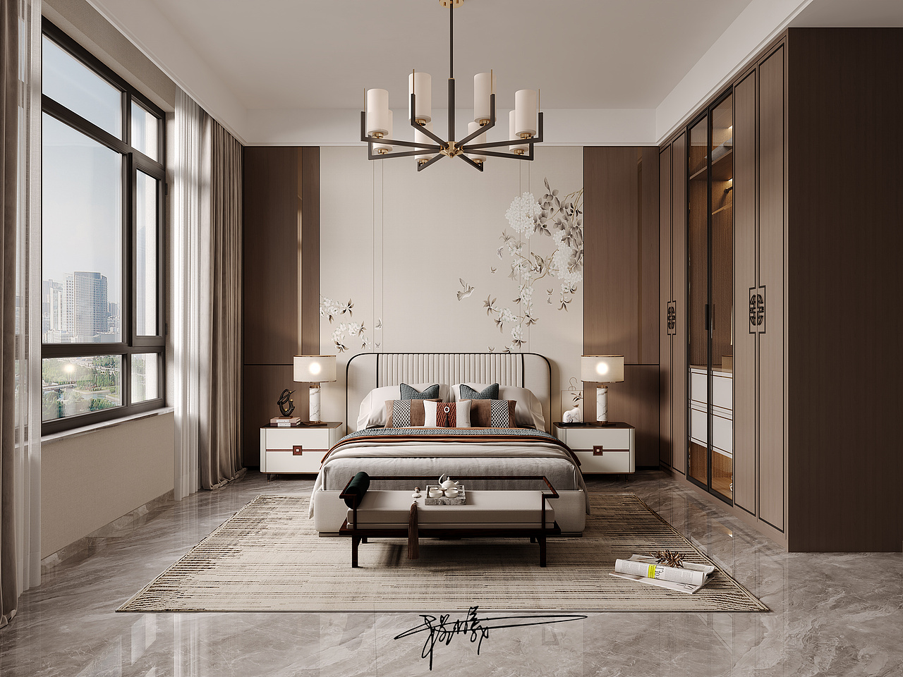 新中式的美 古典与现代相结合（图ZMzc4OTg3MzIw） - 家装设计 - 站酷设计师小程曦原创素材 - 站酷ZCOOL