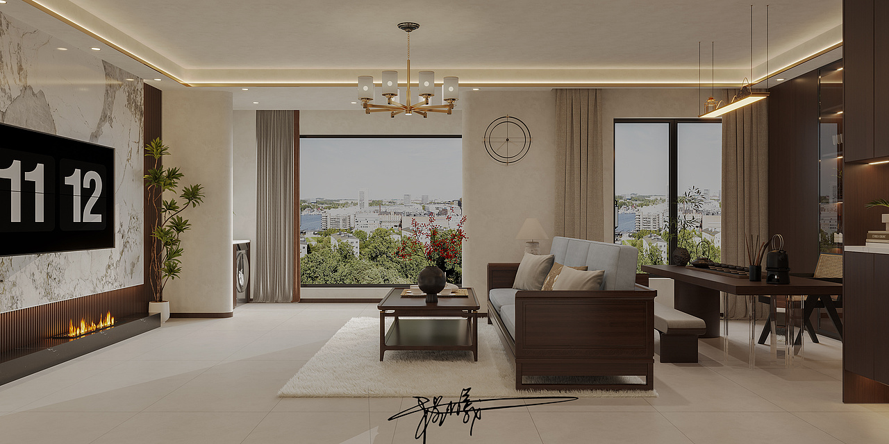 新中式的美 古典与现代相结合（图ZMzc4OTg3MzQw） - 家装设计 - 站酷设计师小程曦原创素材 - 站酷ZCOOL