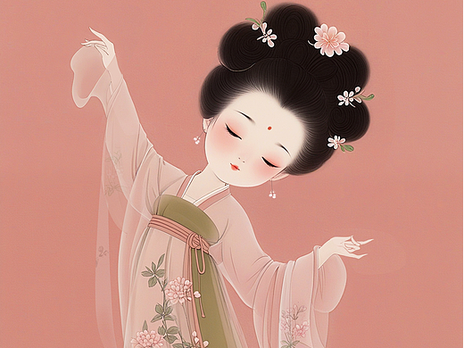 Q版唐朝小仕女系列：惊鸿～