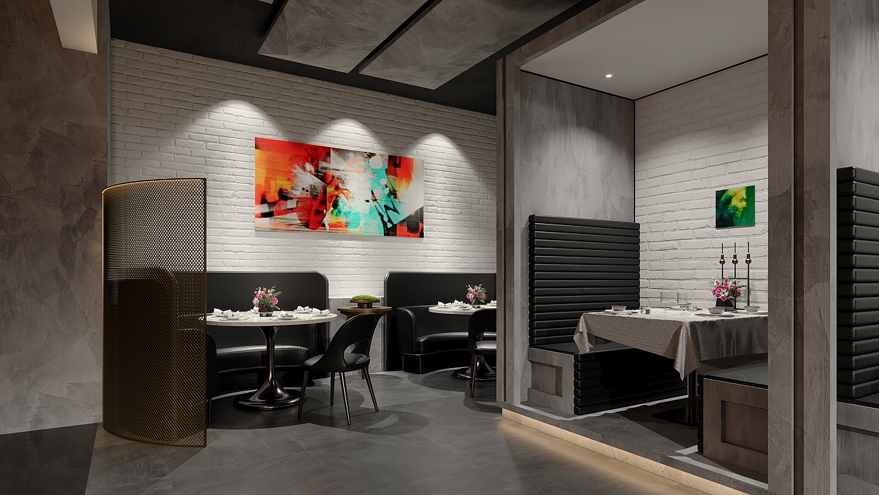 餐厅软装改造（图ZMzc5MDA4OTU2） - 酒店餐饮设计 - 站酷设计师鹏大空间设计原创素材 - 站酷ZCOOL