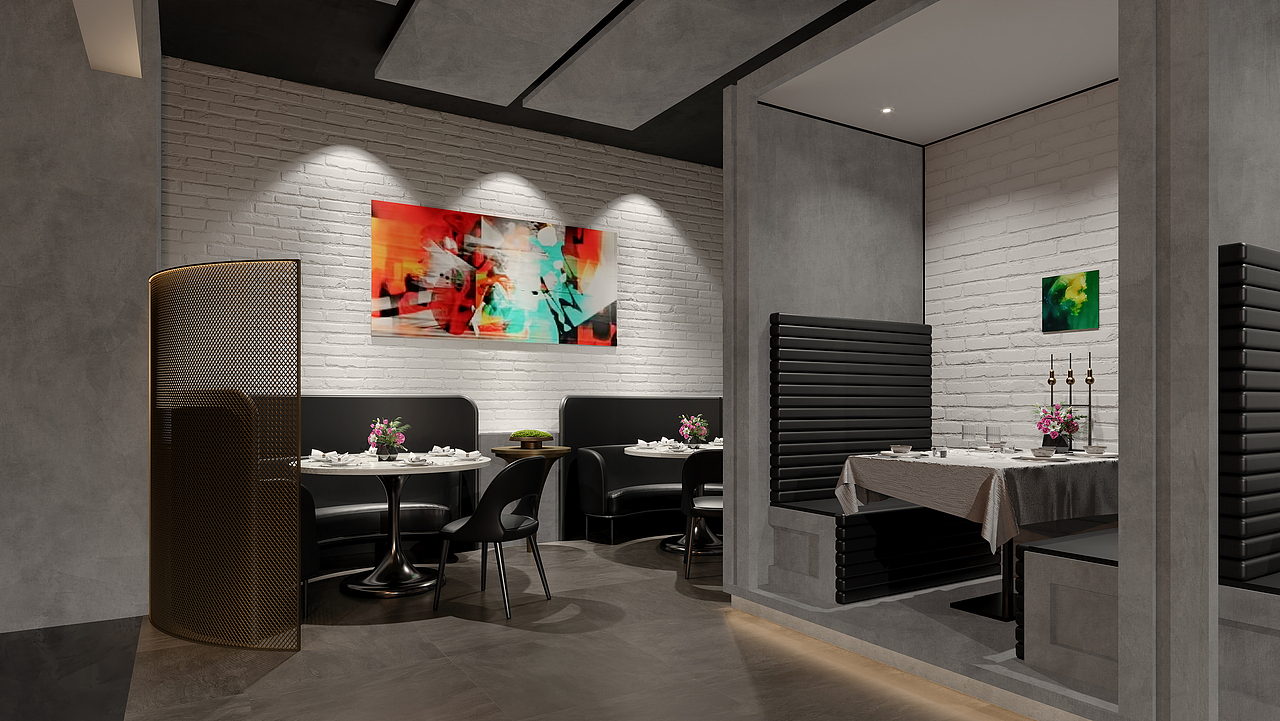 餐厅软装改造（图ZMzc5MDA4OTUy） - 酒店餐饮设计 - 站酷设计师鹏大空间设计原创素材 - 站酷ZCOOL