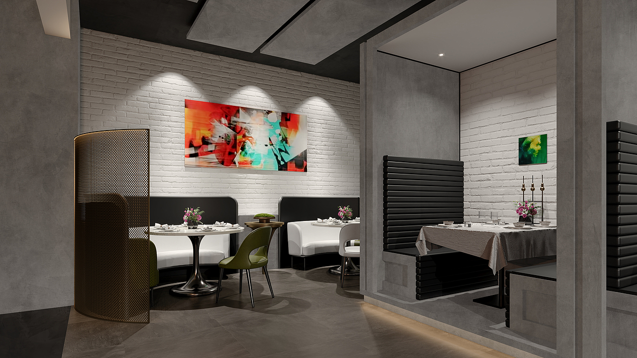 餐厅软装改造（图ZMzc5MDA4OTQ4） - 酒店餐饮设计 - 站酷设计师鹏大空间设计原创素材 - 站酷ZCOOL