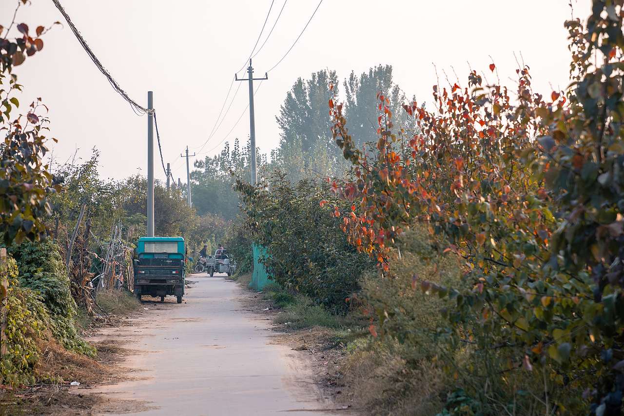 梨乡水湾的秋色