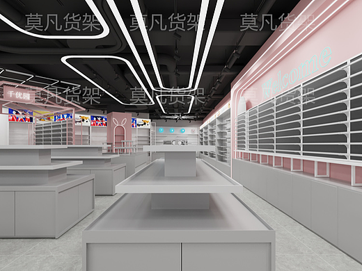 新模式文创店货架工艺简单-莫凡货架厂家供应
