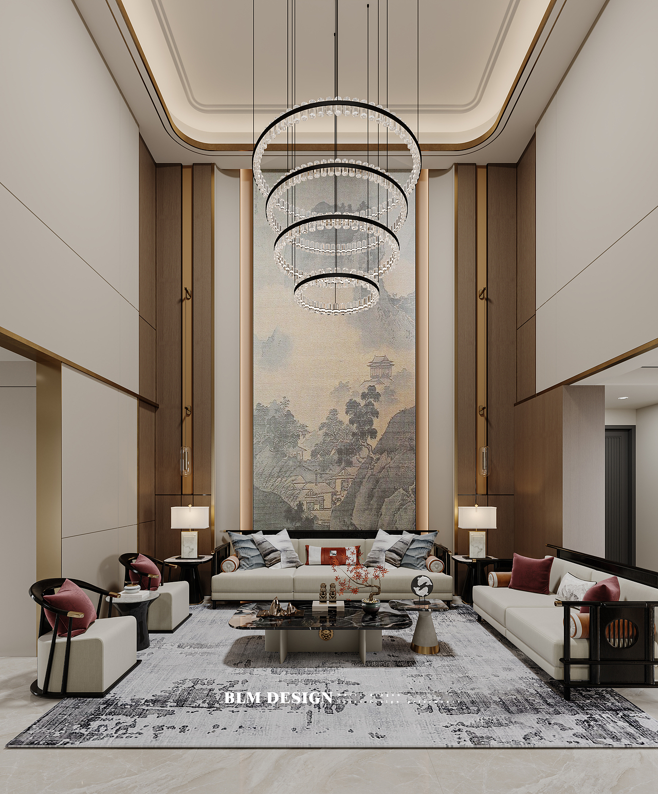 新中式挑空别墅