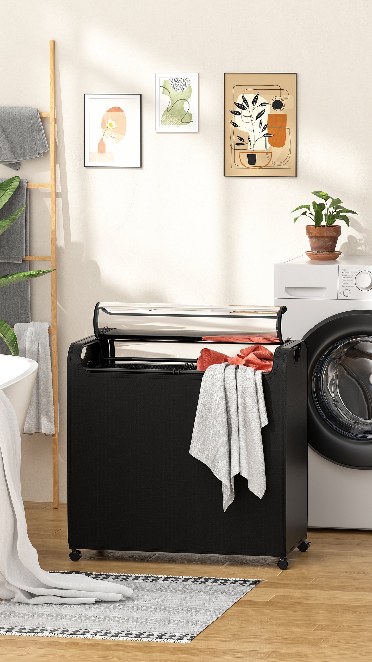 衣物收纳类产品渲染