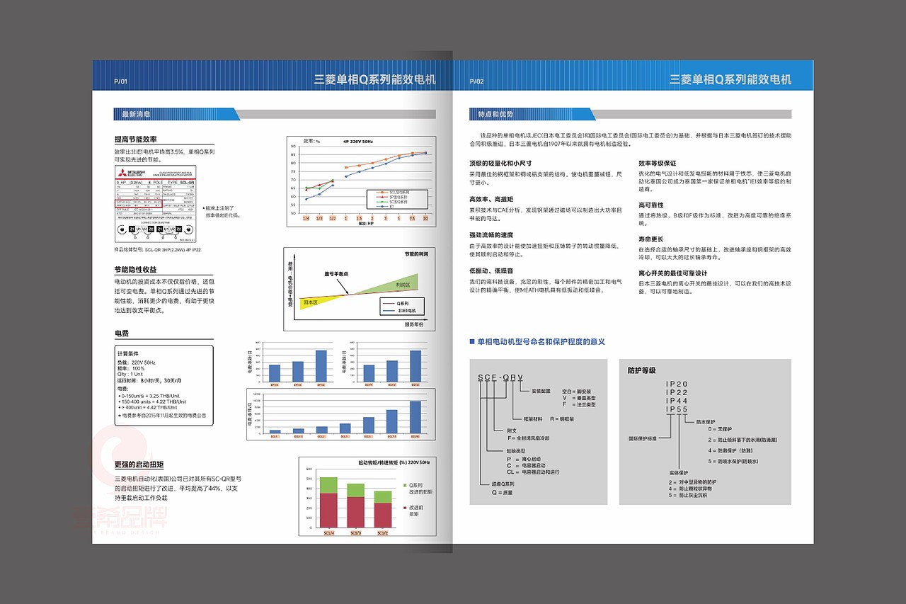 一希品牌设计--电机设备产品画册宣传册设计