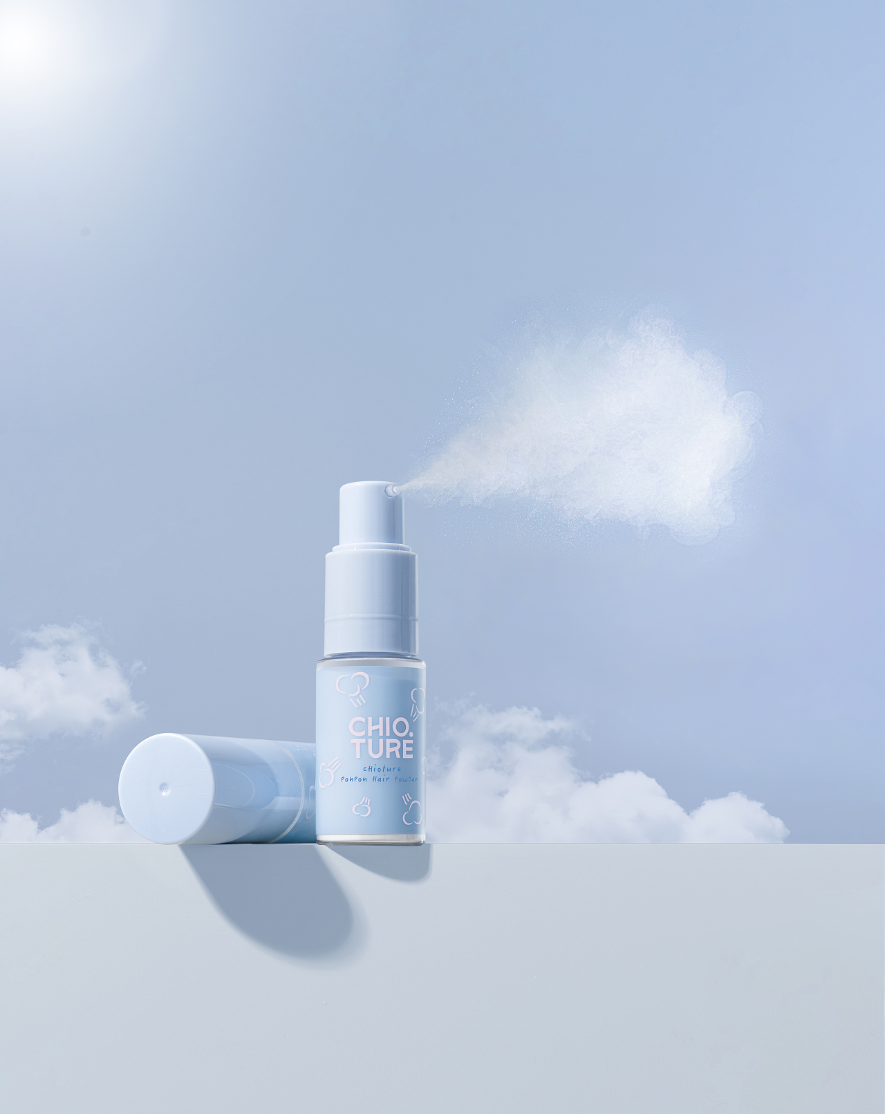 稚优泉蓬蓬粉拍摄 通透 创意摄影 美妆