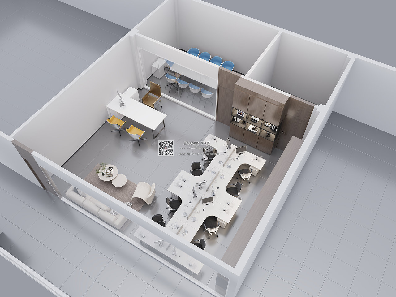 现代办公室|高效整洁的工作环境