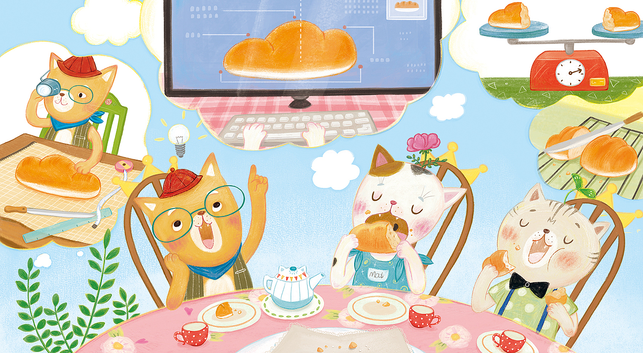 《猫巧可》（图ZMzc5MDY1NDcy） - 绘本 - 站酷设计师朵莱朵原创素材 - 站酷ZCOOL