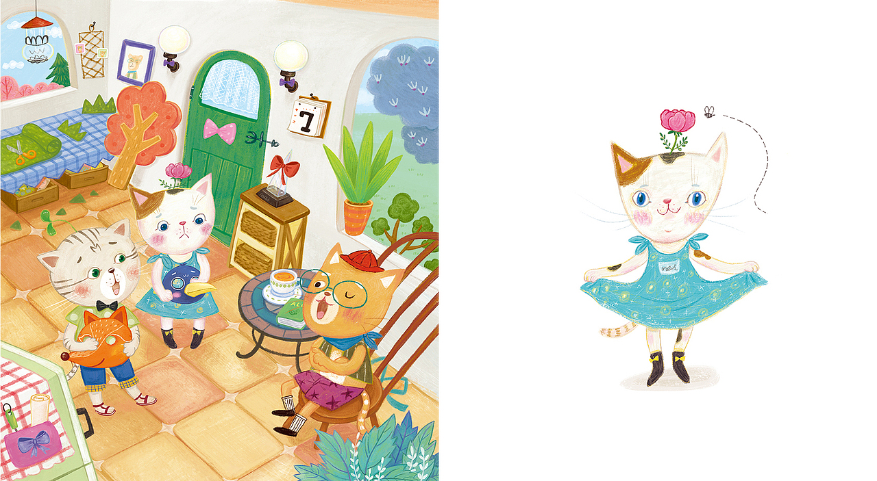 《猫巧可》（图ZMzc5MDY2NzIw） - 绘本 - 站酷设计师朵莱朵原创素材 - 站酷ZCOOL