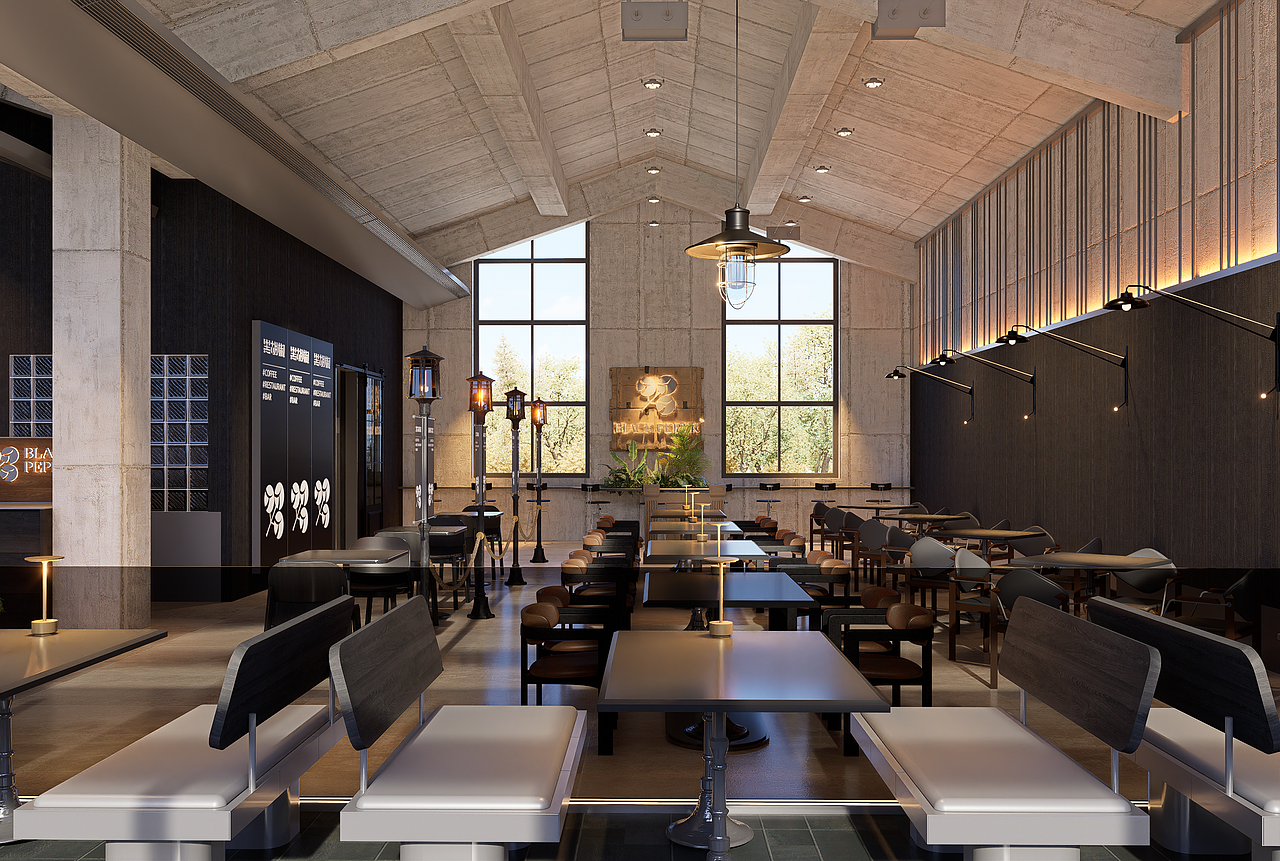 黑胡椒西餐厅｜餐饮空间设计｜品牌设计｜拾点设计制造（图ZMzc5MDcyNDU2） - 酒店餐饮设计 - 站酷设计师拾点品牌设计原创素材 - 站酷ZCOOL