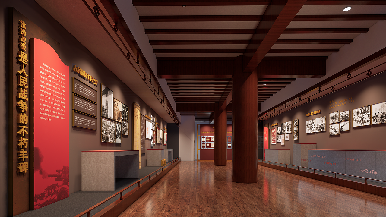 某革命纪念主题临展展示空间设计（图ZMzc5MDg4ODQw） - 展陈设计 - 站酷设计师陳陳陳one原创素材 - 站酷ZCOOL