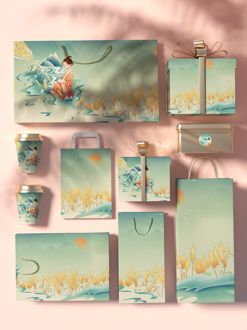 包装插画-藜麦麦片