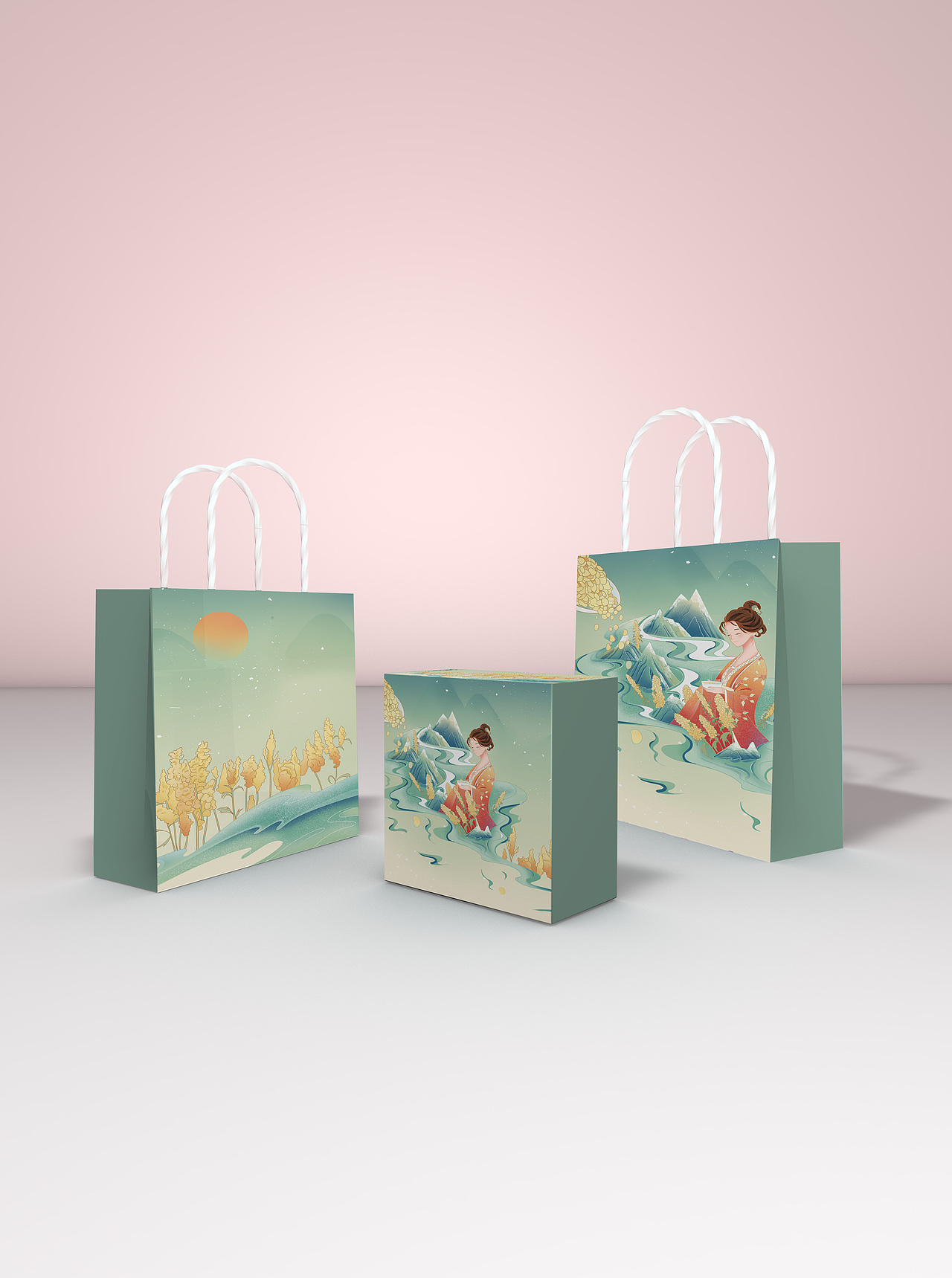 包装插画-藜麦麦片